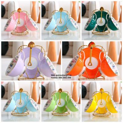 Bộ Ấm Chén Phong Cách Châu Âu Các Màu